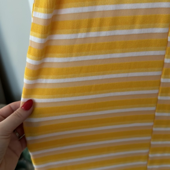 Zara Yellow and White Maxi Dress - Size Small - Picture 4 of 4